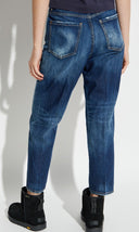 Jeans DSQUARED2, Navy blue Boston jeans, Logo insert