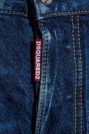 Jeans DSQUARED2, Navy blue Boston jeans, Logo insert
