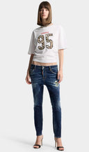 Blugi DSQUARED2, Dark Busted Rebel Teddy Jeans