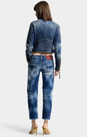 Blugi DSQUARED2, Medium Wash Jenna Jeans, Bleumarin