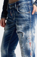 Blugi DSQUARED2, Medium Wash Jenna Jeans, Bleumarin