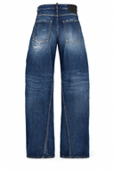 Jeans DSQUARED2, Wide-Leg Distressed Denim Jeans