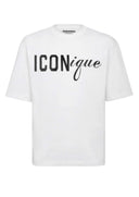Tricou DSQUARED2, Iconique Loose Fit Tee, White
