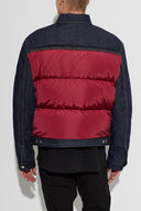Jacheta DSQUARED2,  NAVY BLUE Quilted jacket with mixed materials