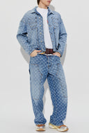 Tricou DSQUARED2, Light Wash Utility Jean Jacket, Albastru