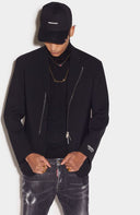 Sacou DSQUARED2, Ceresio 9, Relaxed Fit, Negru