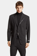 Sacou DSQUARED2, Relaxed Shoulder, Zip Detail, Black