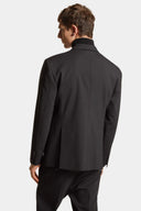 Sacou DSQUARED2, Relaxed Shoulder, Zip Detail, Black