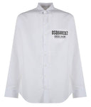 Camasa Dsquared2, Logo Frontal Ceresio, White