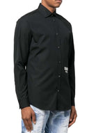 Camasa Dsquared2, Regular FIt, Logo Frontal, Black