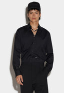 Camasa Dsquared2, Little Logo Frontal, Black