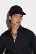 Camasa Dsquared2, Little Logo Frontal, Black