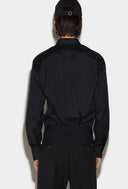 Camasa Dsquared2, Little Logo Frontal, Black