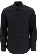 Camasa Dsquared2, Little Logo Frontal, Black