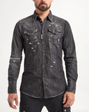Camasa DSQUARED2, Classic Western Shirt, Grey