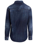 Camasa DSQUARED2, Leaf West Shirt, Bleumarin