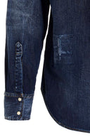 Camasa DSQUARED2, Leaf West Shirt, Bleumarin