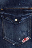 Camasa DSQUARED2, Leaf West Shirt, Bleumarin