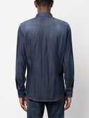 Camasa DSQUARED2, Denim, Logo Rosu