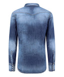 Camasa DSQUARED2, Denim Design, Blue