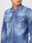 Camasa DSQUARED2, Denim Design, Blue