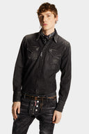 Camasa DSQUARED2, Wash Style, Classic Western, Black