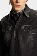 Camasa DSQUARED2, Wash Style, Classic Western, Black
