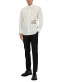 Camasa DSQUARED2, Logo Print, Button Fastening, White