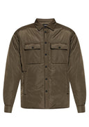 JACHETA DSQUARED2, Snap Padded Jacket, Buzunare atasate, Kaki