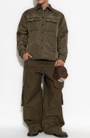 JACHETA DSQUARED2, Snap Padded Jacket, Buzunare atasate, Kaki