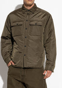 JACHETA DSQUARED2, Snap Padded Jacket, Buzunare atasate, Kaki