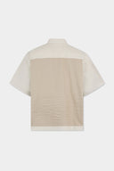 Camasa DSQUARED2, Inside Out Short Sleeves Shirt, Beige