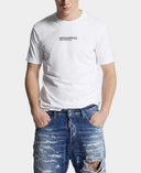 Tricou DSQUARED2, Mini Logo Print, Cool, White