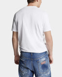Tricou DSQUARED2, Mini Logo Print, Cool, White