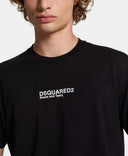 Tricou DSQUARED2, Mini Logo Print, Cool, Black