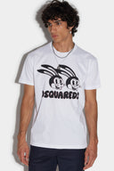 Tricou DSQUARED2, Rabbit Print, White
