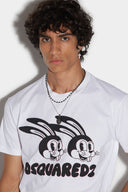 Tricou DSQUARED2, Rabbit Print, White