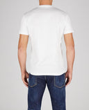 Tricou DSQUARED2, 95 D2 Silver Print, Alb
