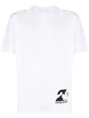 Tricou DSQUARED2, Print Frontal Leaf Logo, Alb