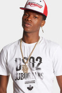 Tricou DSQUARED2, Subarbans Print, White