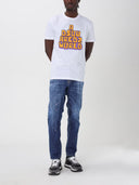 Tricou DSQUARED2, Slogan Print, Alb