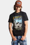 Tricou DSQUARED2, Muticolor Print, Negru