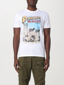 Tricou DSQUARED2, Run Guy, Alb