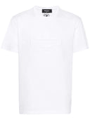 Tricou DSQUARED2, Leaf Print, White