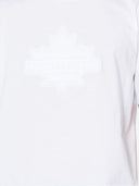 Tricou DSQUARED2, Leaf Print, White