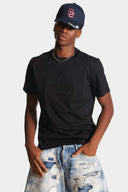 Tricou DSQUARED2, Leaf Print, Black