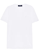 Tricou DSQUARED2, Logo Plaque Insert, White, Loose Fit
