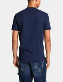 Tricou DSQUARED2, Logo Plaque Insert, Cool Fit, Navy Blue
