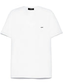 Tricou DSQUARED2, V Neck, Logo Plaque Insert, Cool Fit, White