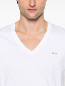 Tricou DSQUARED2, V Neck, Logo Plaque Insert, Cool Fit, White